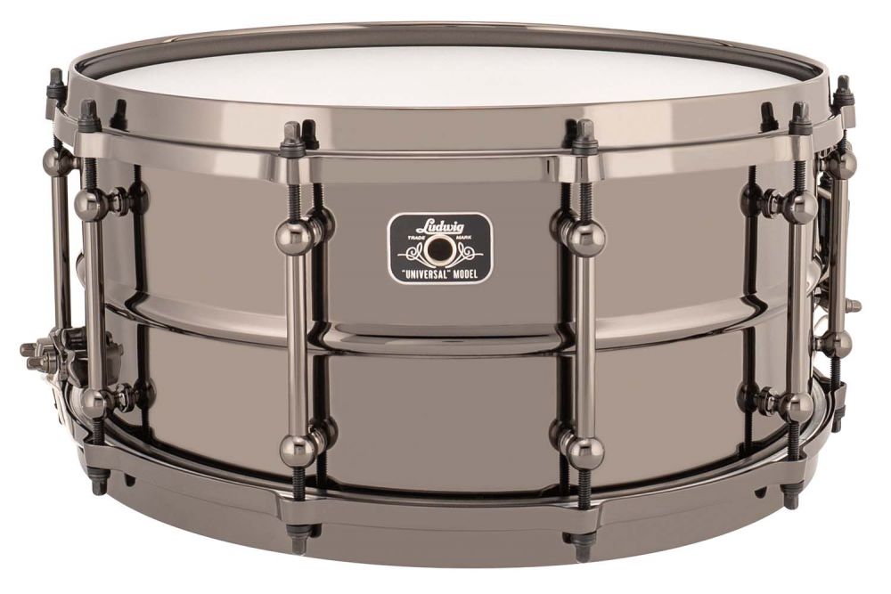 Universal Brass Snare 14''x 5,5'' Black to Black