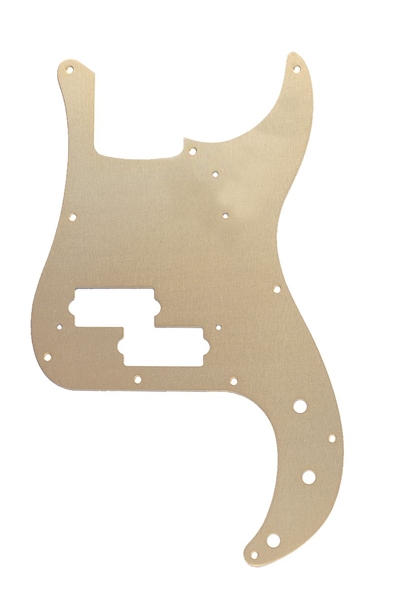 Pickguard, '57 Precision Bass 10-Hole Mount, Gold Anodized, 1-Ply
