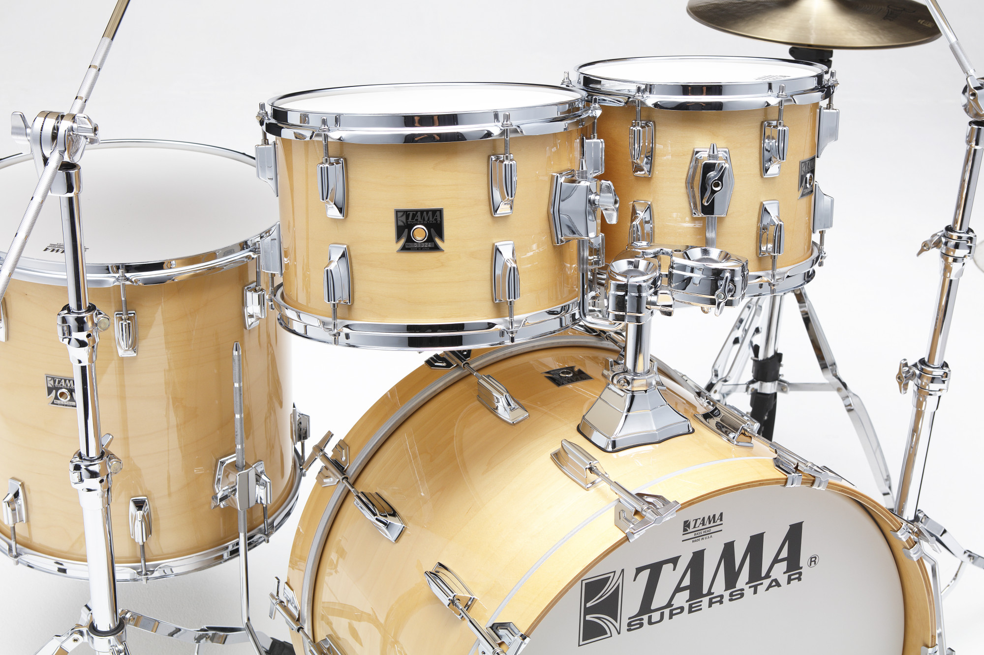 SU42RS-SPM Superstar Limited Reissue 50th Anniversary Shell Kit 4 teilig - Super Maple/Chrom HW