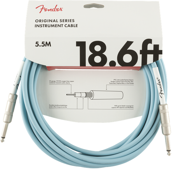 Fender Original Kabel 5,5m Daphne Blue