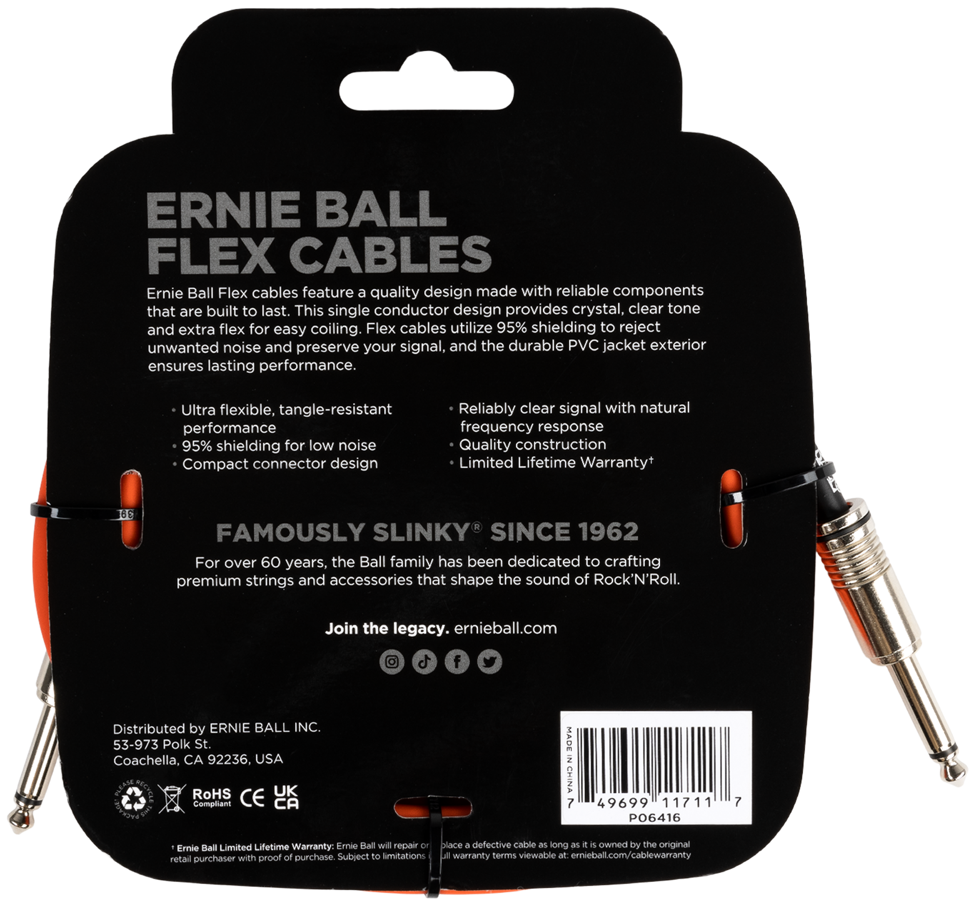 Flex Cable Orange, 3,04m