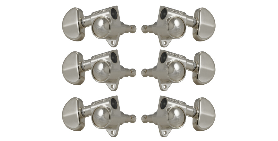 Rotomatics Machine Heads with 18:1 Gear Ratio 3 + 3 - Nickel