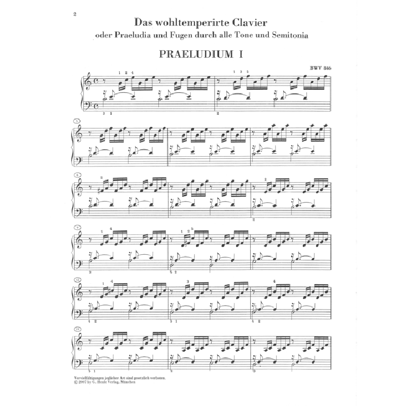 Das wohltemperierte Klavier 1