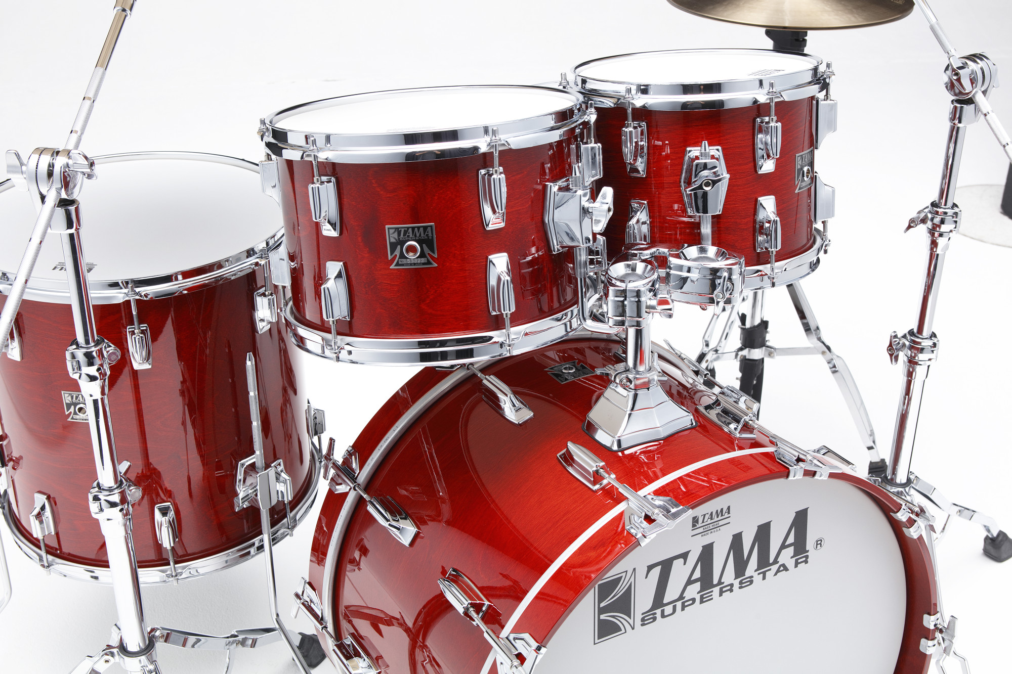 SU42RS-CHW Superstar Limited Reissue 50th Anniversary Shell Kit 4 teilig Cherry Wine/Chrom HW