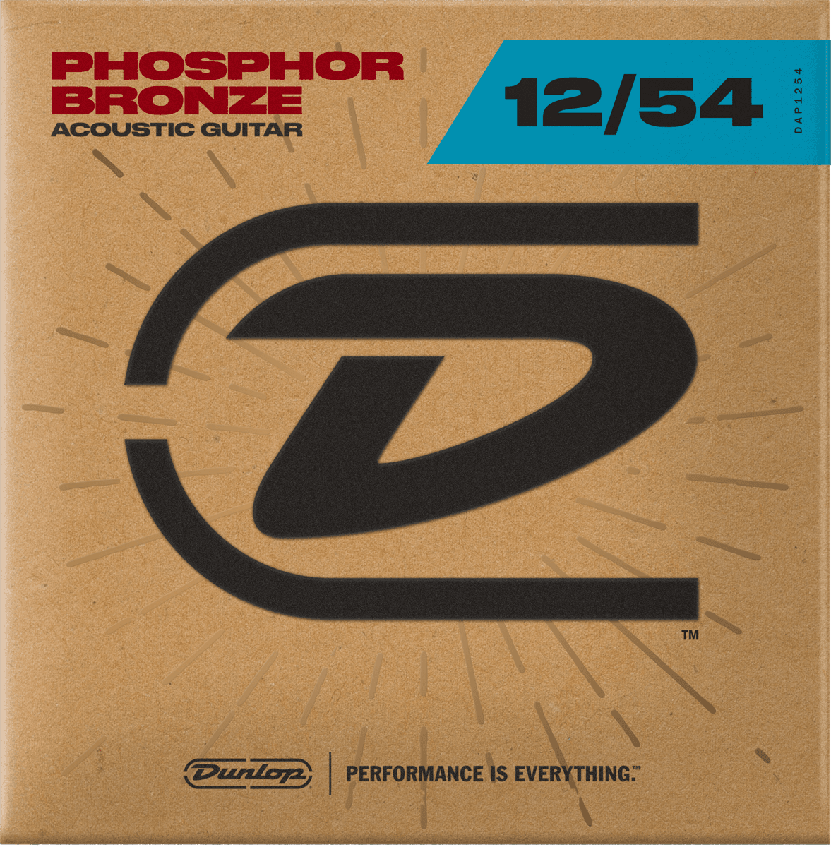 DAP1254 Phosphor Bronze Acoustic Guitar Strings Light 12-54
