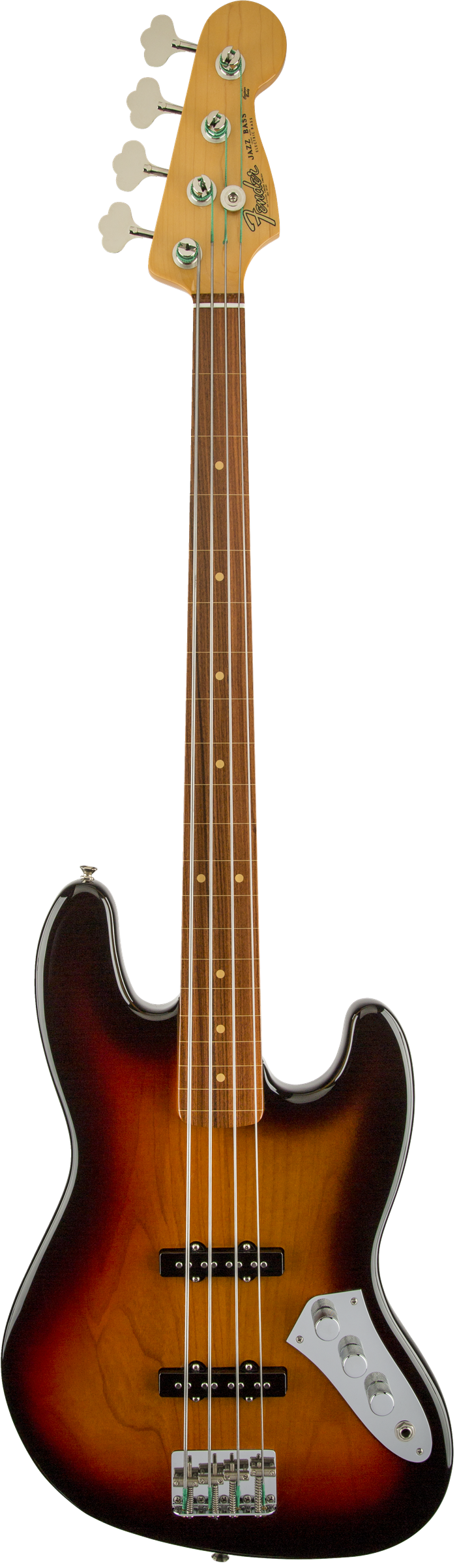 Jaco Pastorius  Jazz Bass Fretless 3 Color Sunburst