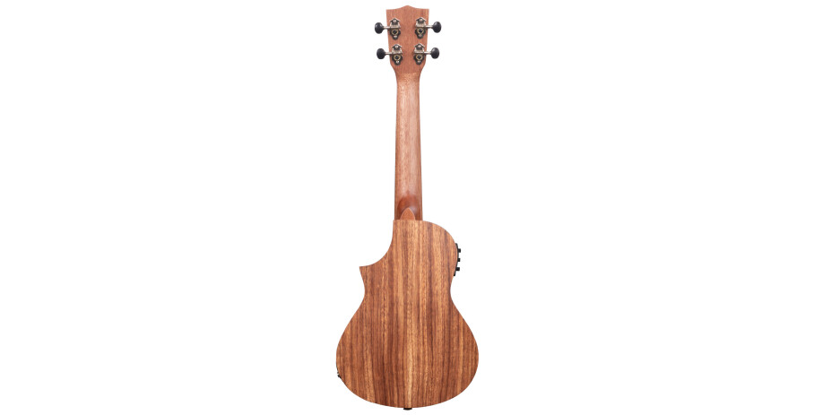 Teak Tri-Top Concert Ukulele, with Cutaway & EQ