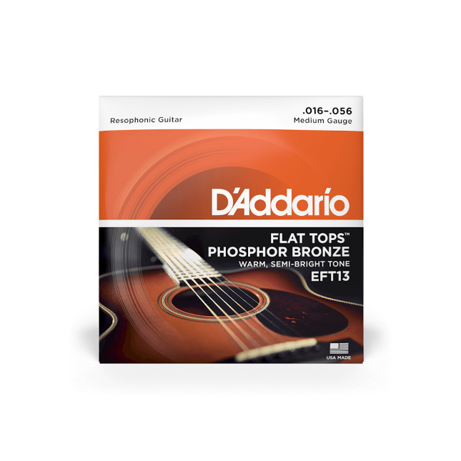 EFT13 Flat Tops, Medium, 16-56  Resophonic Guitar