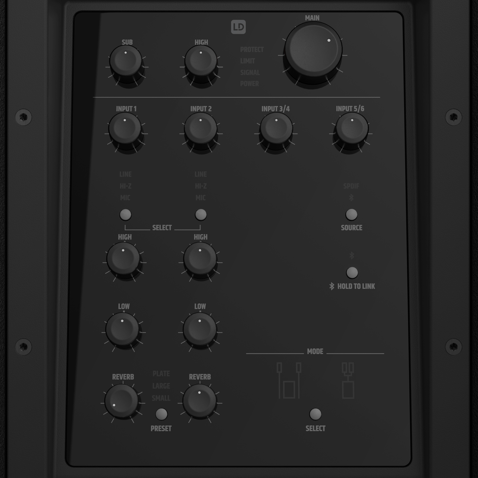 Dave 12 G4X 2.1 Sound-System aktiv