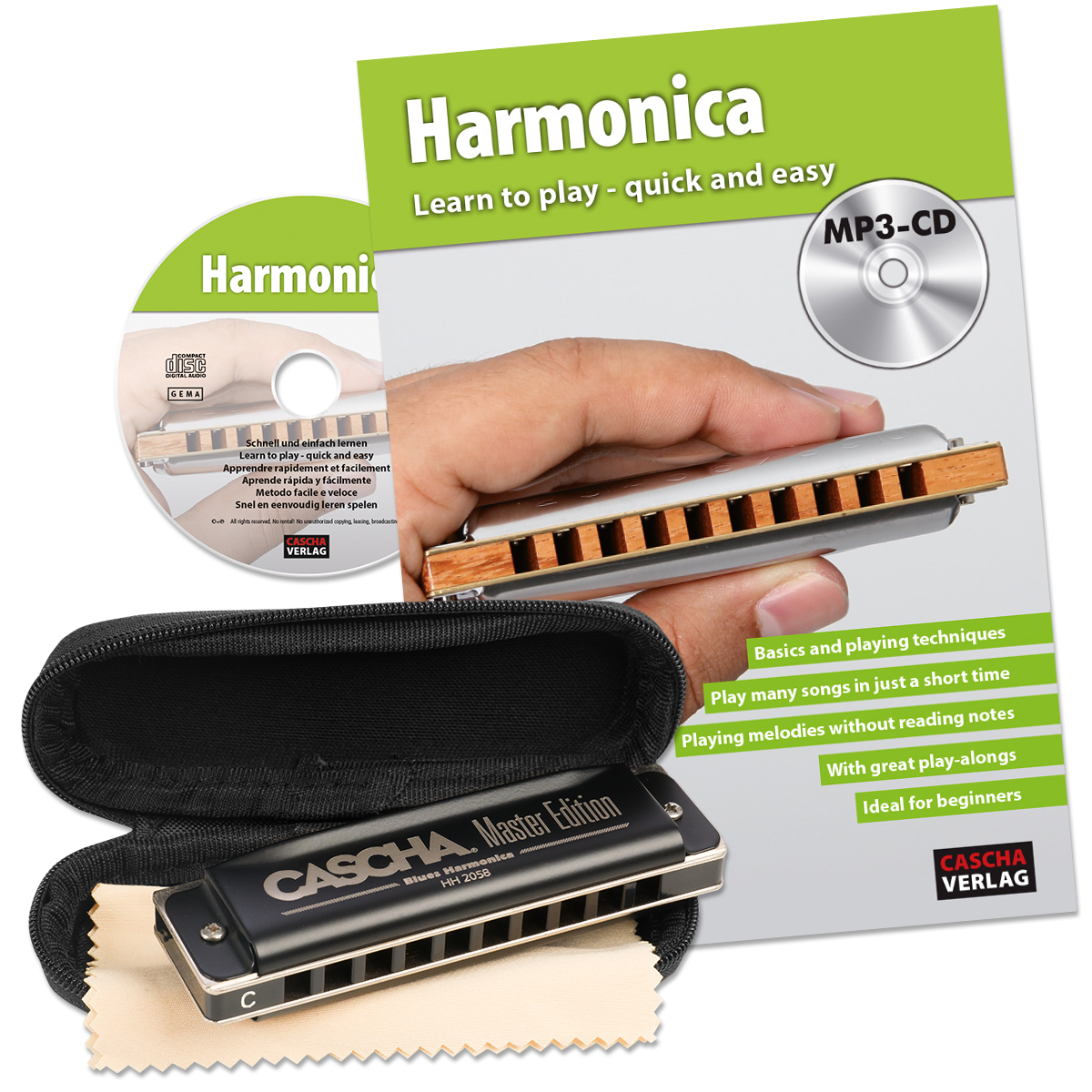 Master Edition Bluesharp Set C, Mundharmonika Schule, CD Master Edition Bluesharp Set C, Mundharmonika Schule, CD