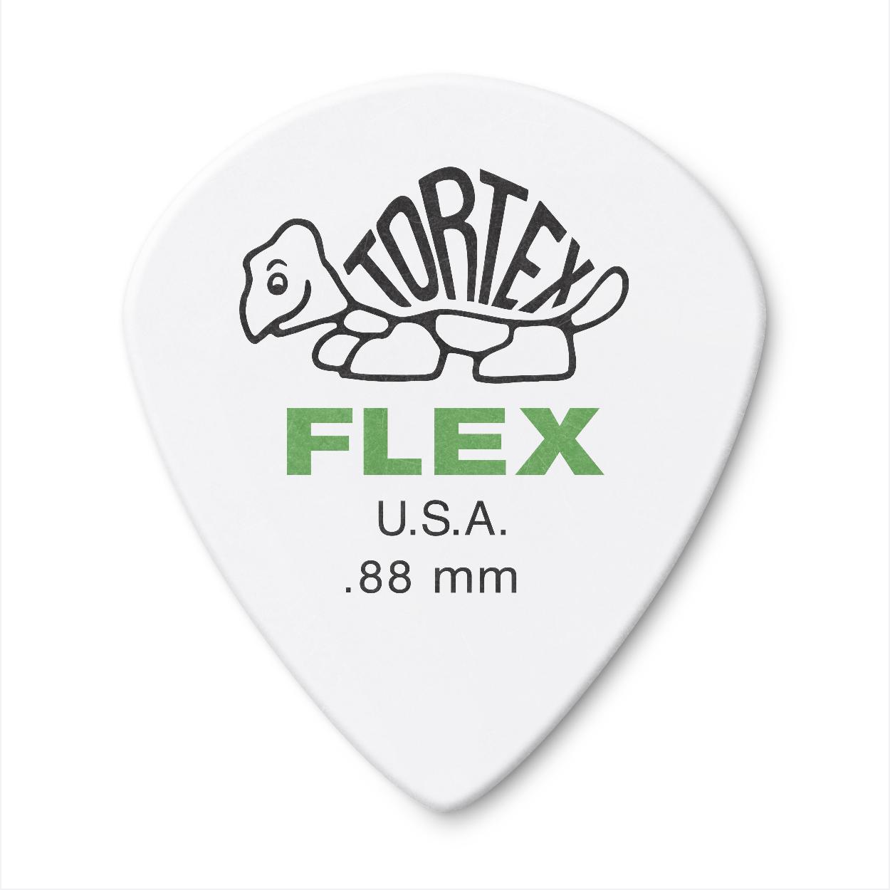 Tortex Flex Jazz III Picks Player´s Pack, 6 pcs., white, 0.88 mm