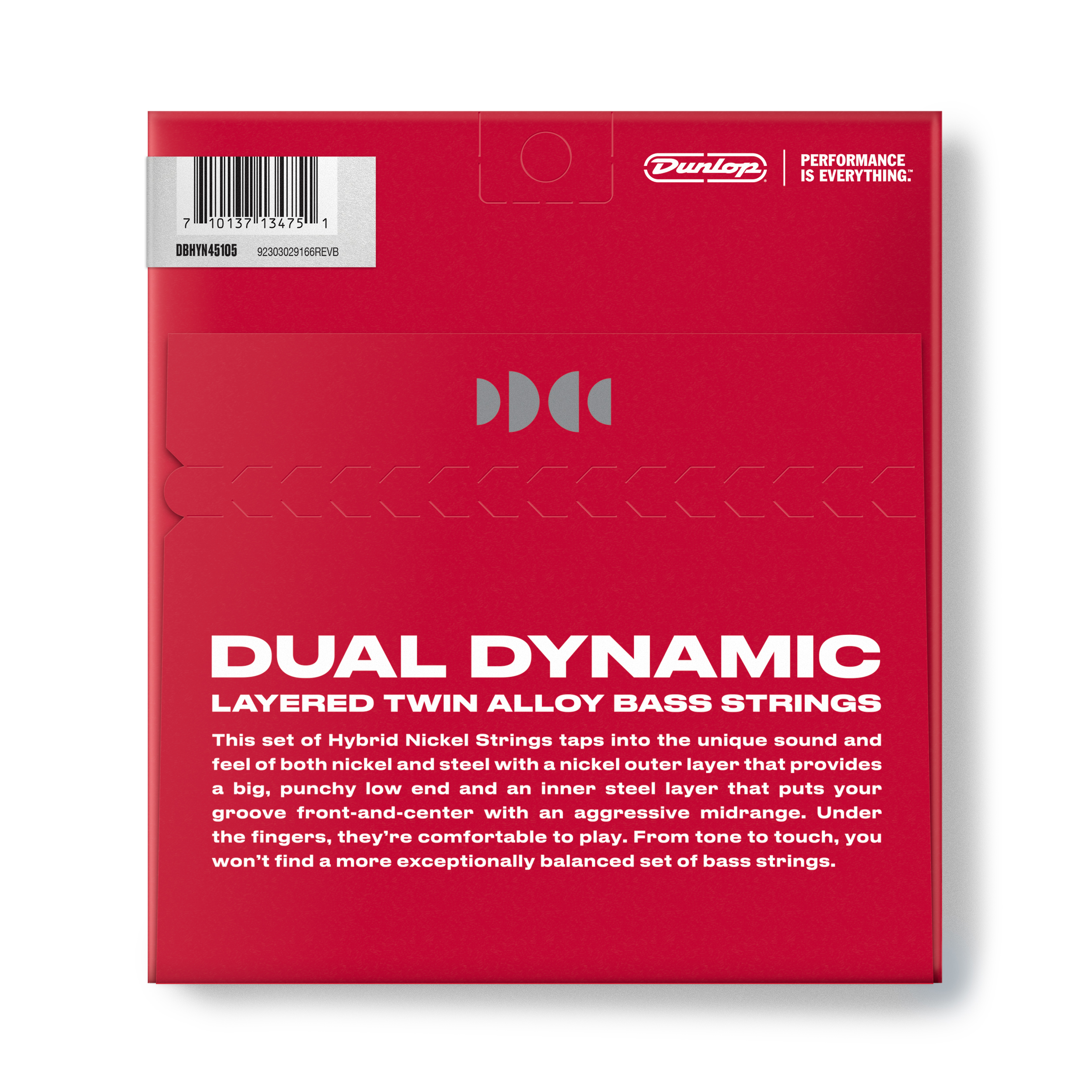 Dual Dynamic Hybrid Nickel Bass Strings 4-String 045, 065, 085, 105