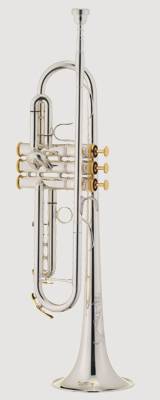XO1600IS Roger Ingram Trompete Messing, versilbert, vergoldete Applikation
