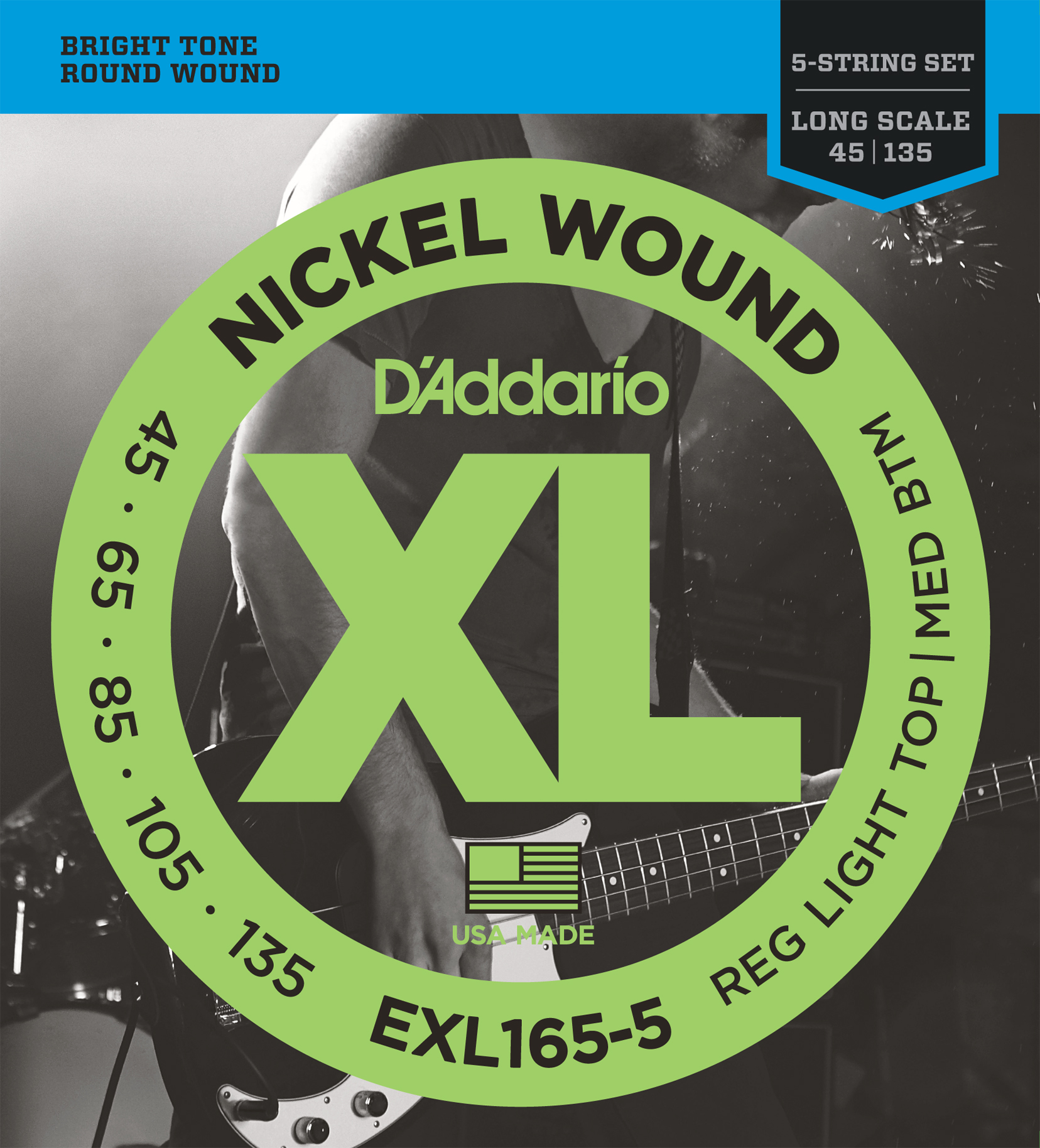 EXL165-5 nickel round wound 5-string 045 - 135