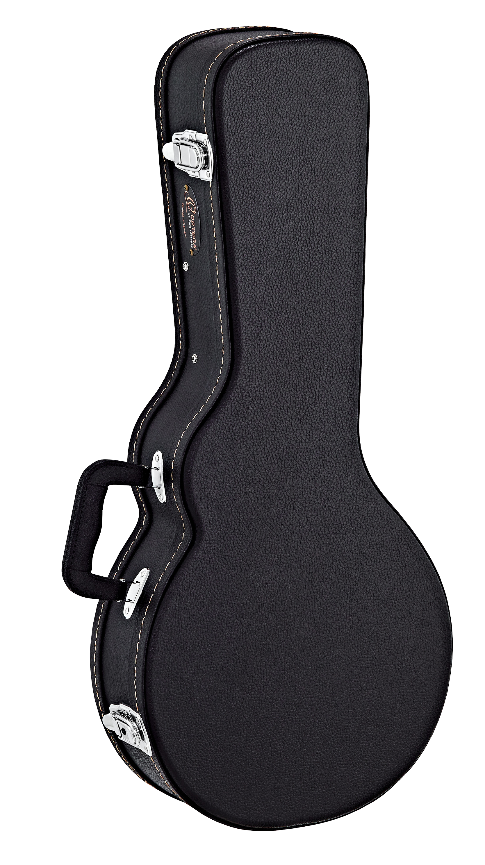 Koffer für F-Style Mandoline schwarz Economy Series, Chrom Hardware