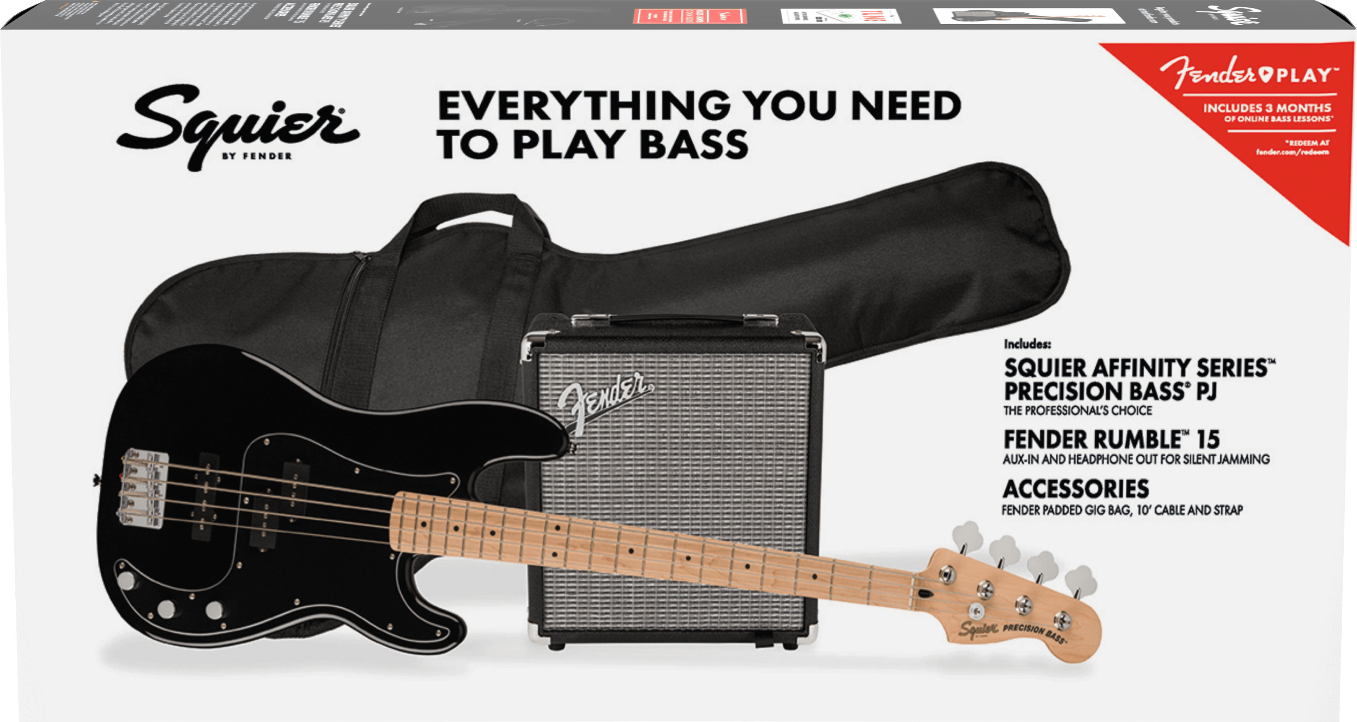 Affinity Series Precision Bass PJ Pack, BK