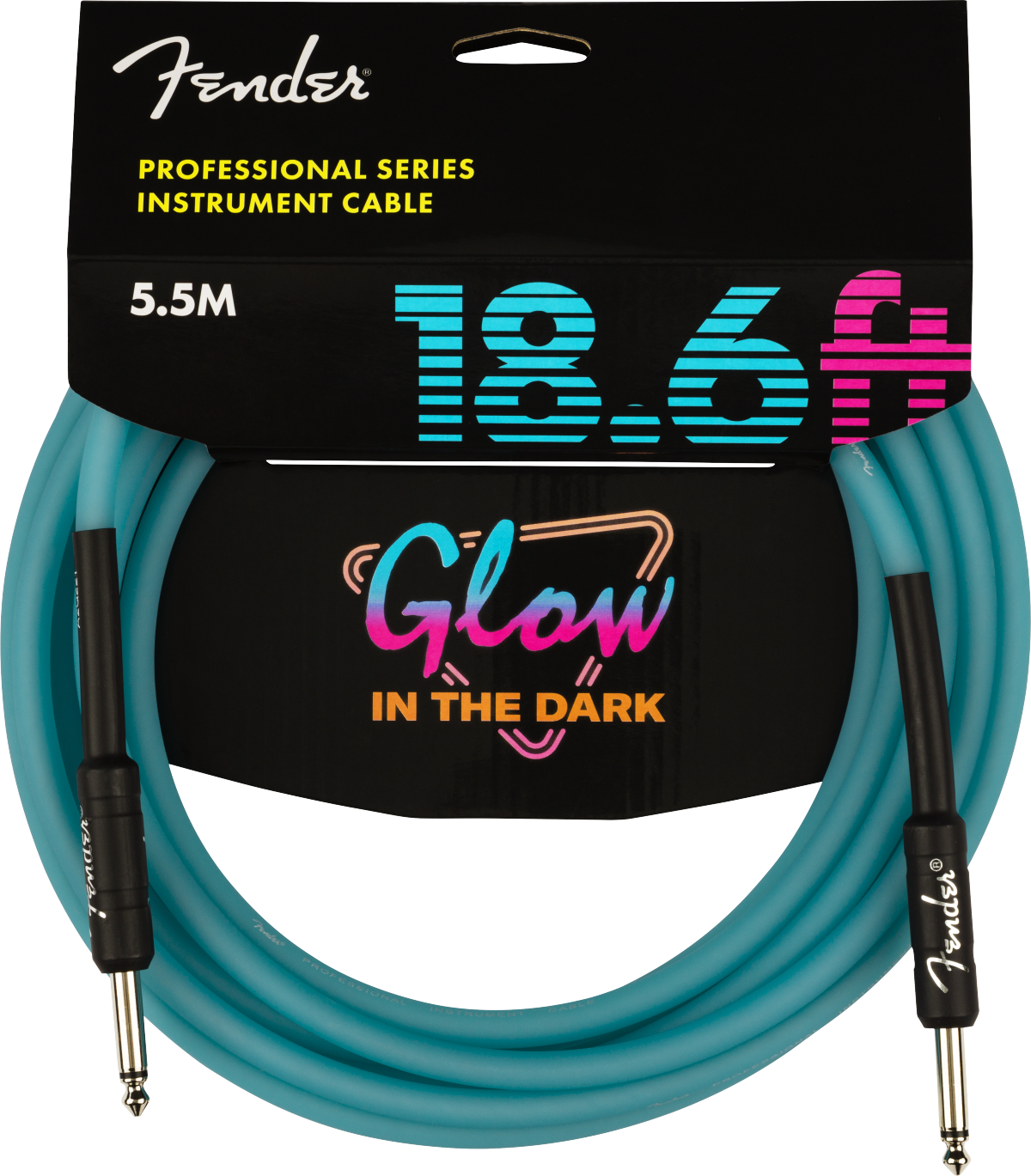 Glow in the Dark Cable 5,5m Blue