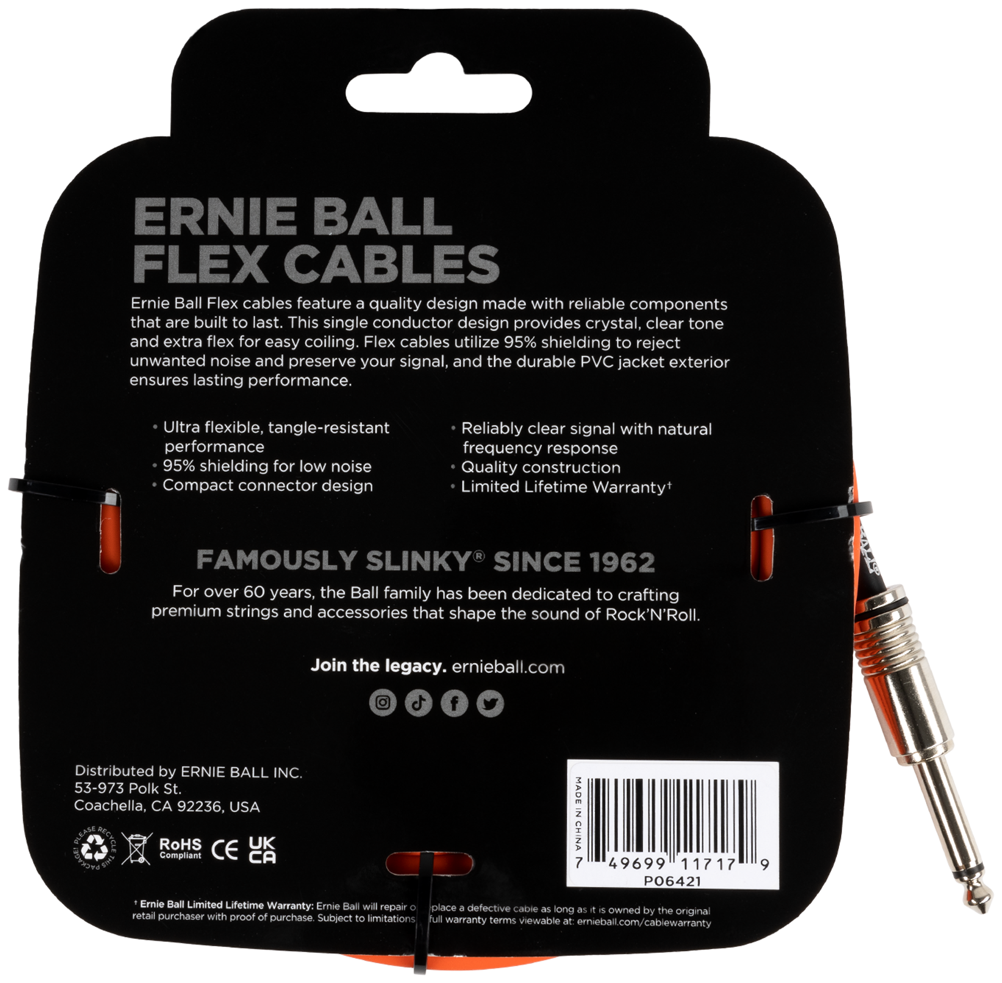 Flex Cable Orange, 6,09m