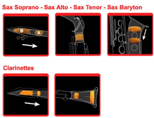 Dämpfer Altsaxophon