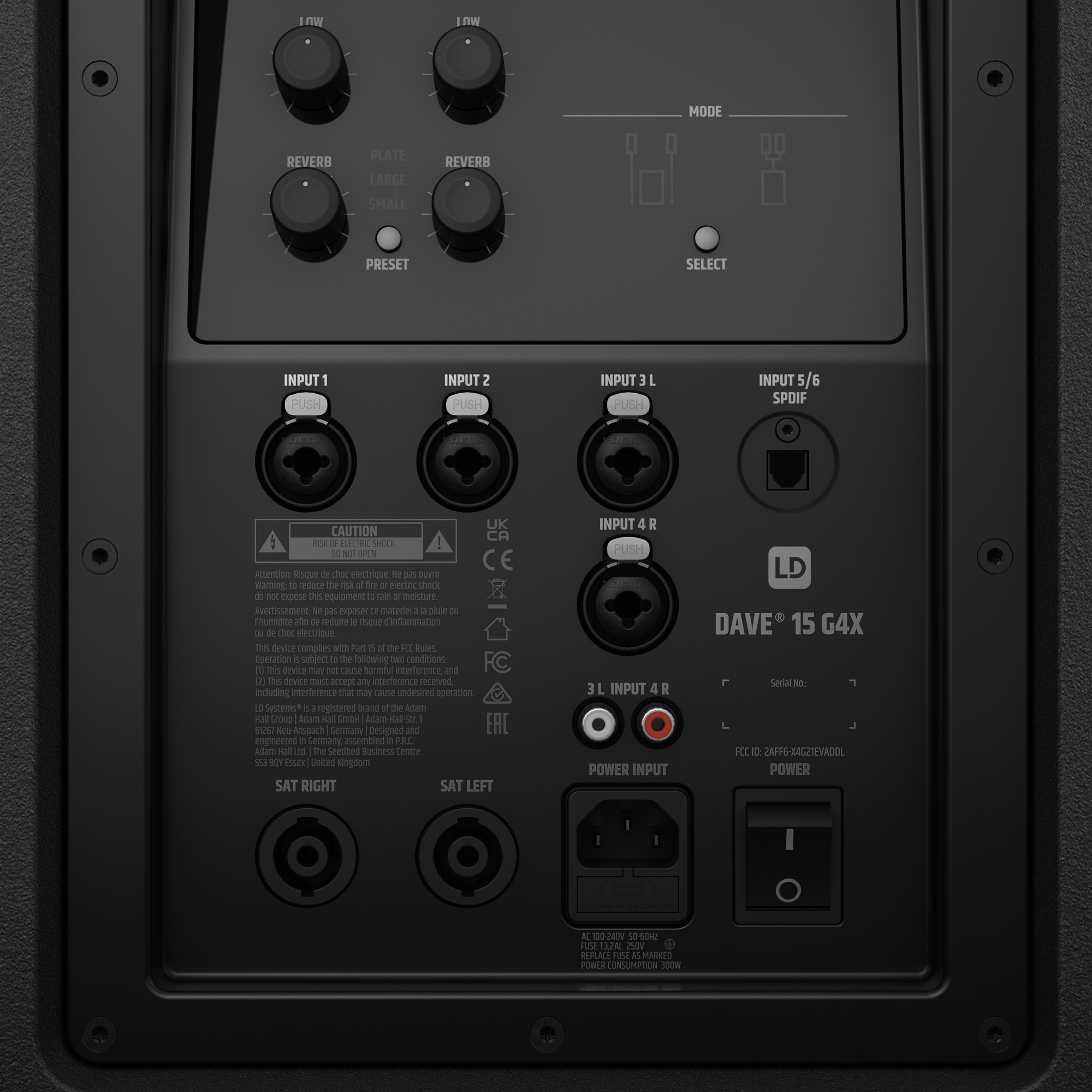 Dave 15 G4X 2.1 Sound-System aktiv