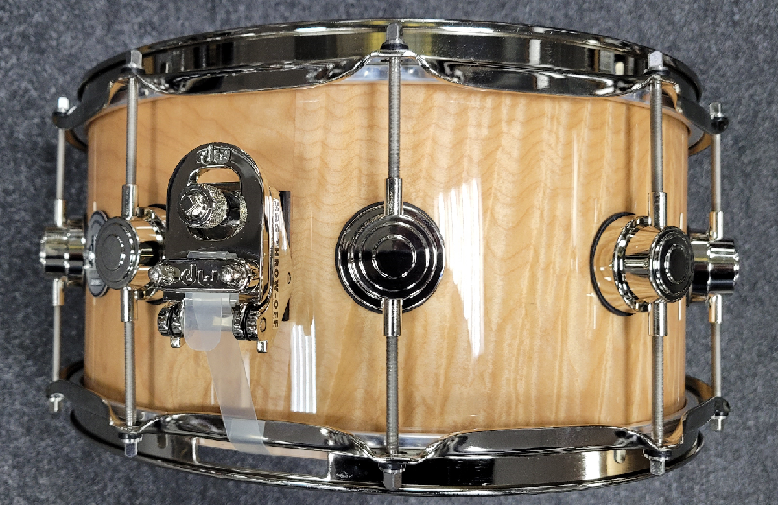 14''x6,5'' Exotic Quilted Maple Purple Heart Shell Nickel Hardware