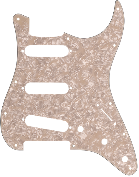 Pickguard Stratocaster Aged White Pearl SSS
