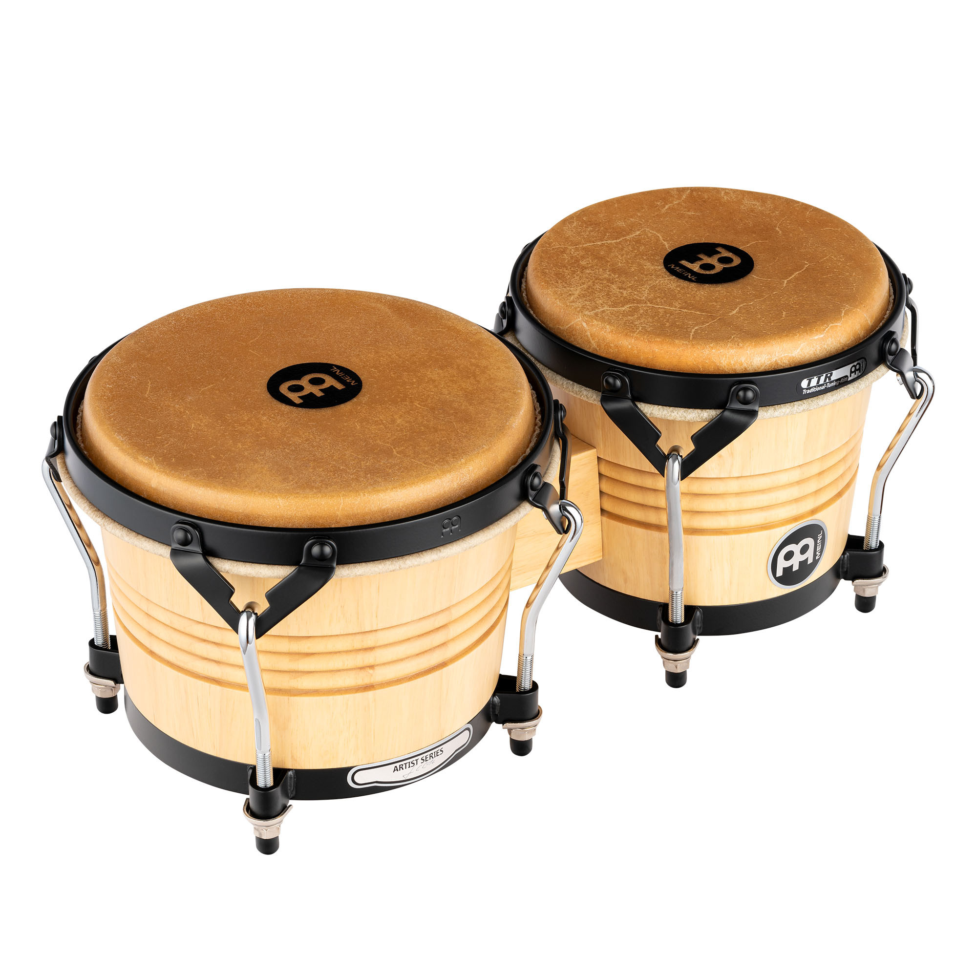 LC300NT-M Artist Serie Bongo - Natural 6 3/4" MACHO & 8" HEMBRA