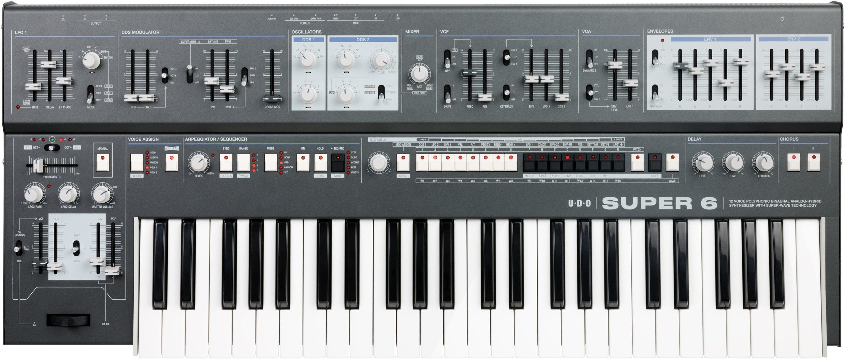 Super 6 Keyboard black B-Ware