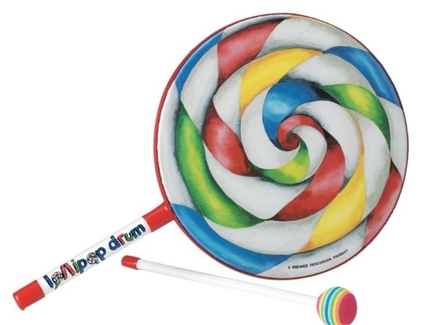 Kid's Percussion Lollipop Drum 8"