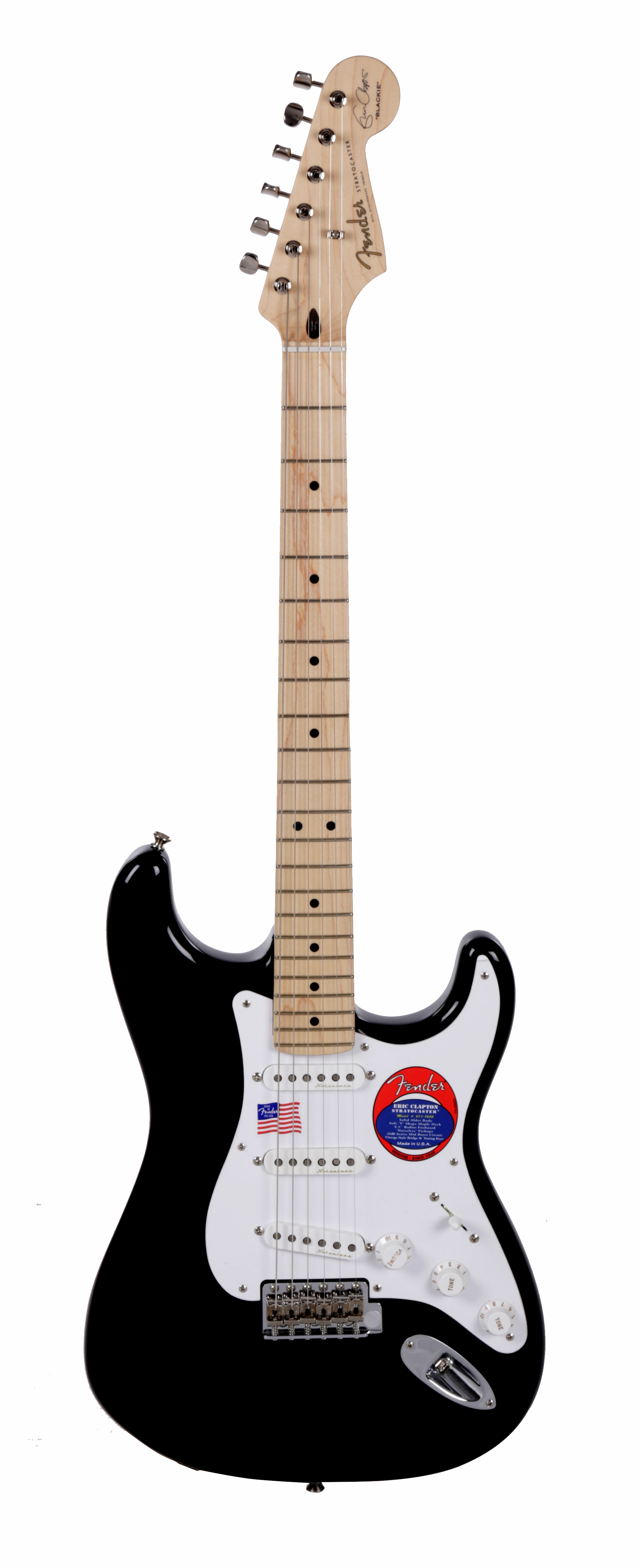 Eric Clapton Strat Maple Fretboard, black Eric Clapton Strat Maple Fretboard, black