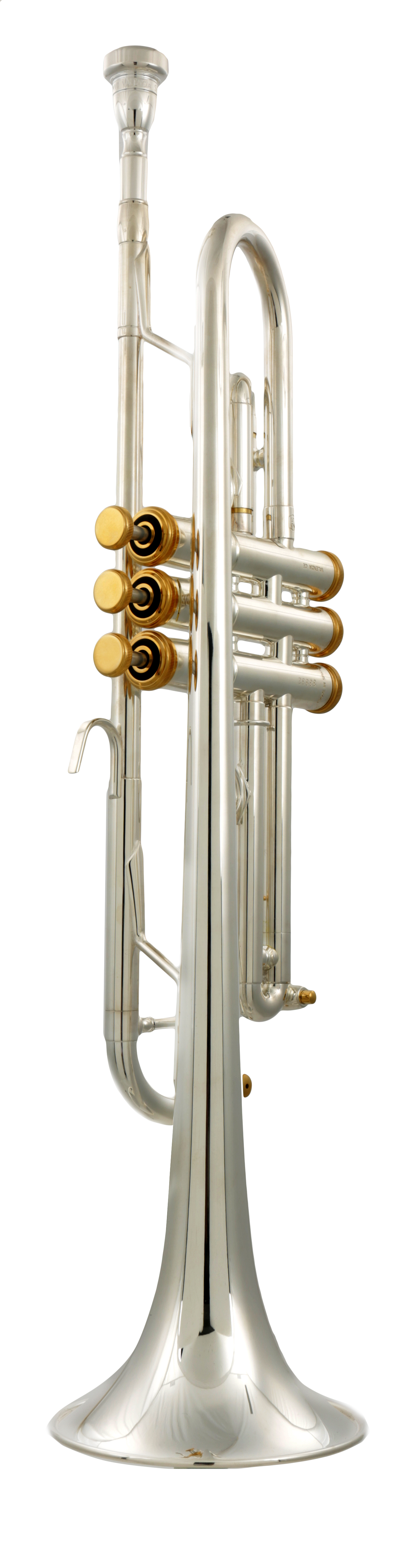 Forte 5000 Trompete versilbert, Goldapplikationen, Koffer