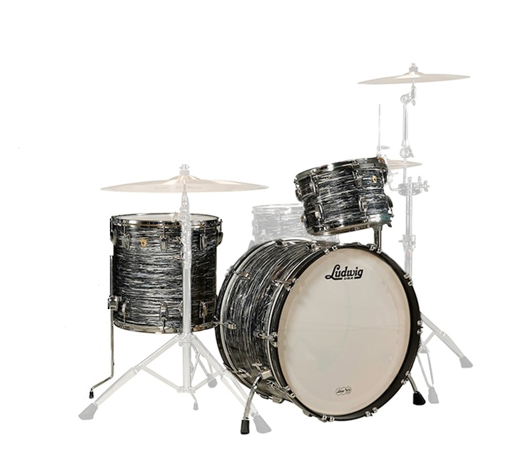 Classic Maple Downbeat Set Vintage Black Oyster 20/12/14