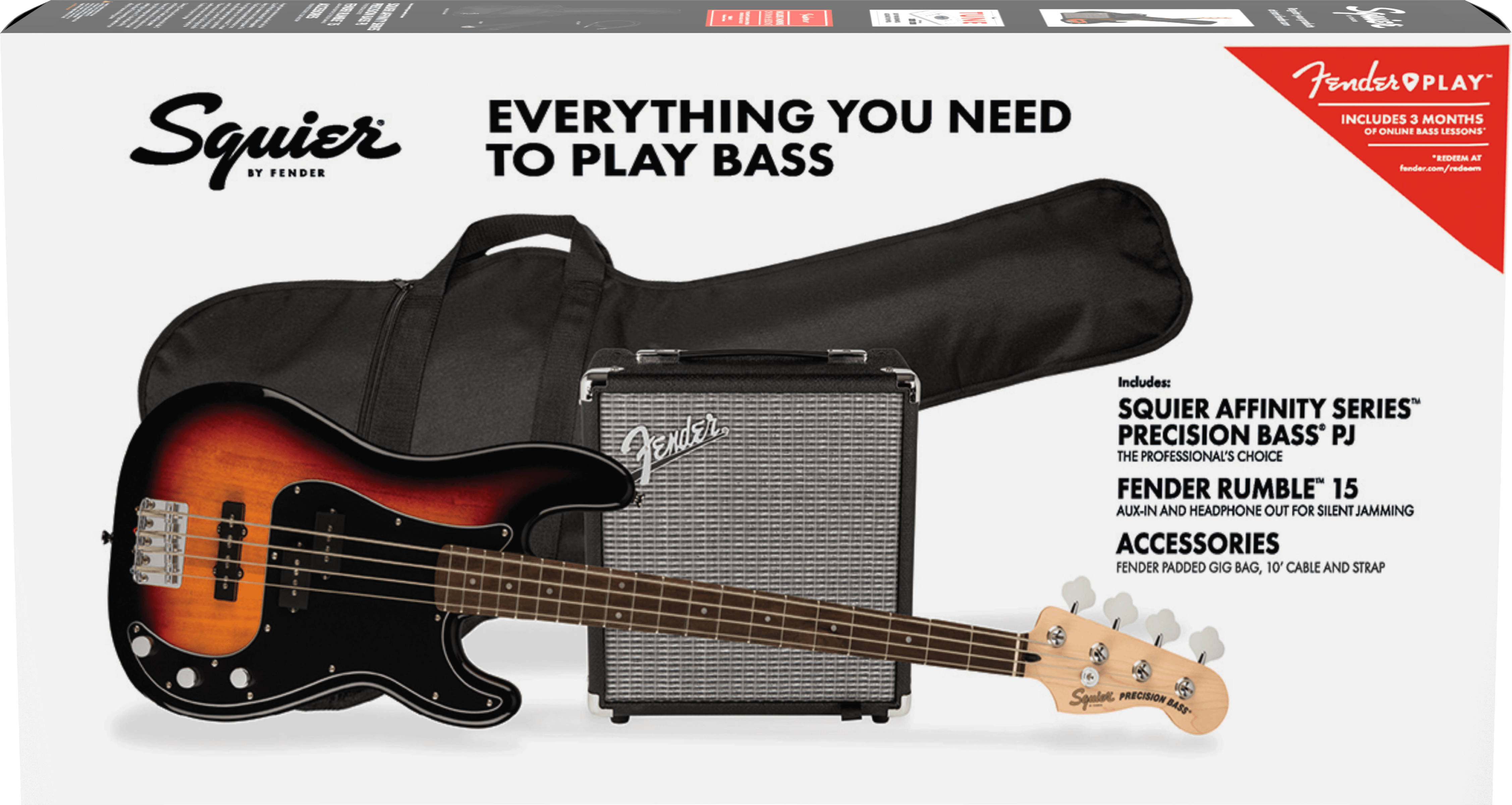 Affinity Series Precision Bass PJ Pack, 3TS