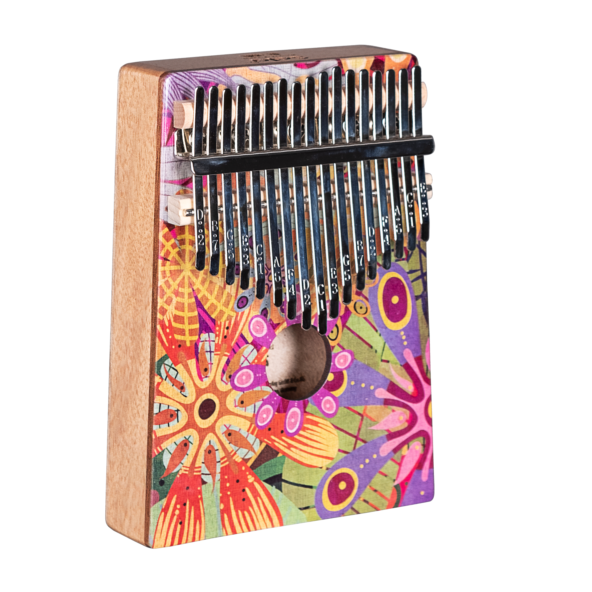 Art Series Kalimba 17 Flower Power