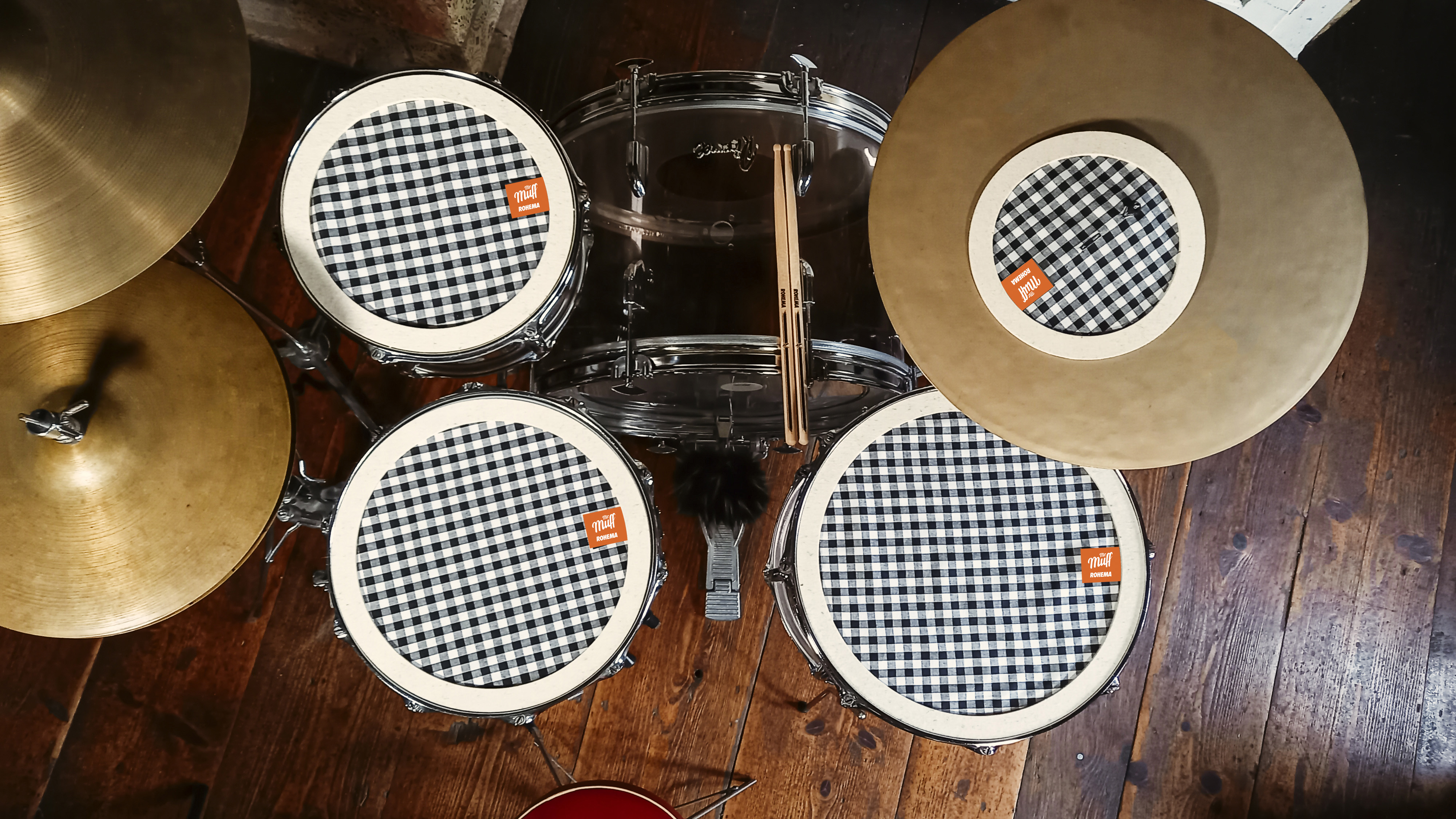 Muffins Dämpfungsringe für Snare Drums, Toms & Cymbals