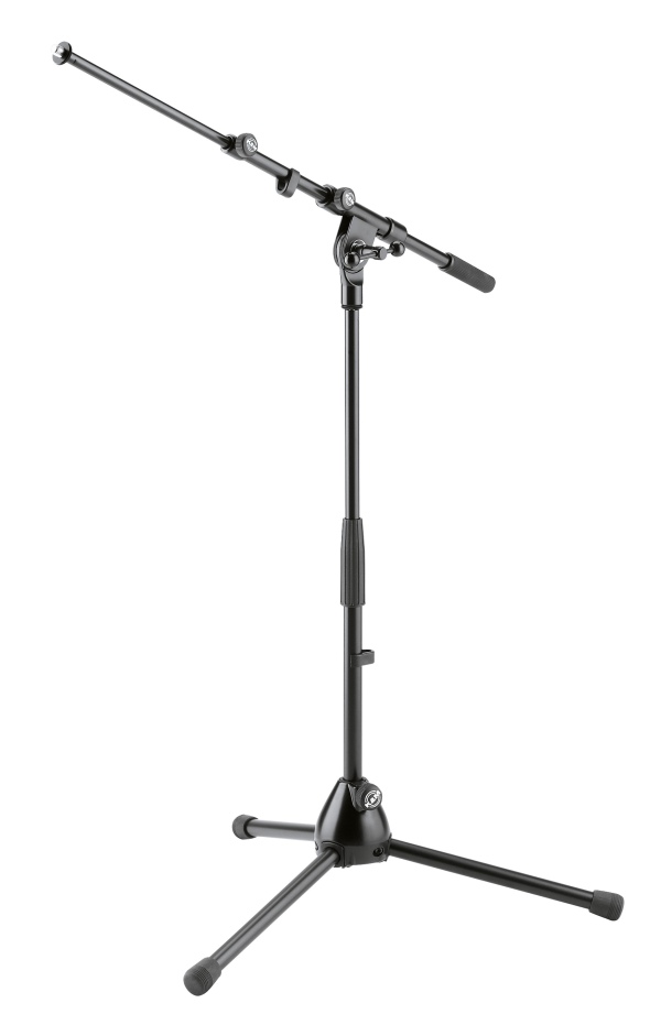 259 Mikrofonstativ schwarz halbhoch