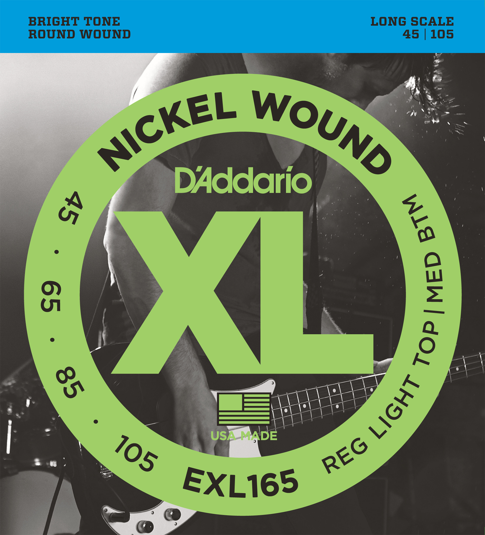 EXL165 nickel round wound long, 045.065.085.105