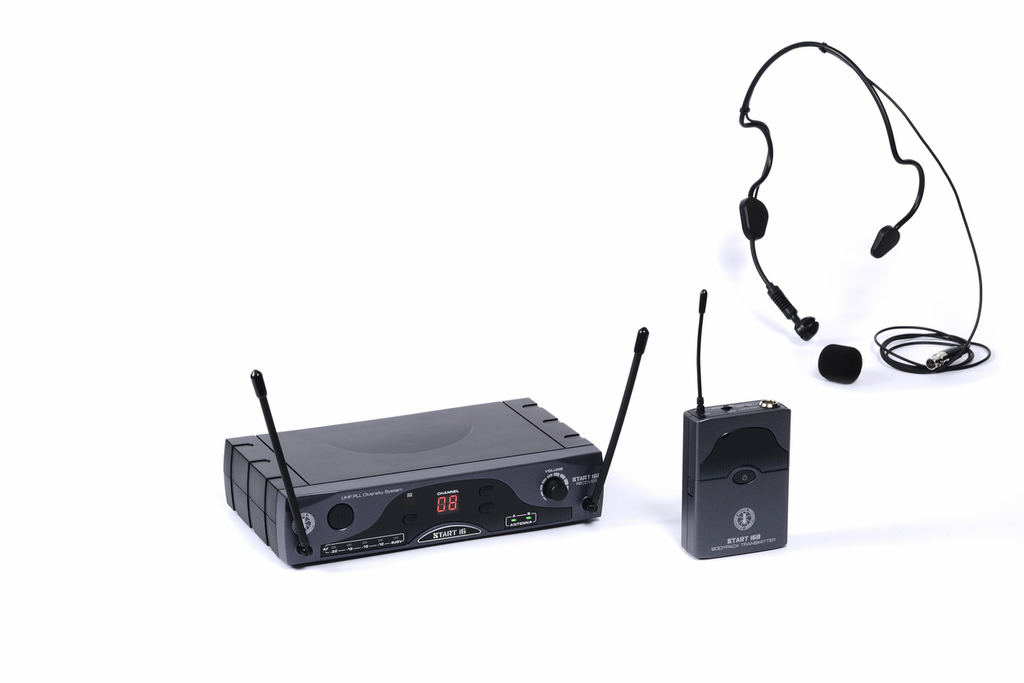 START 16 BHS Headset (863-865 MHZ) 16Ch UHF Wireless System mit Taschensender & Headset