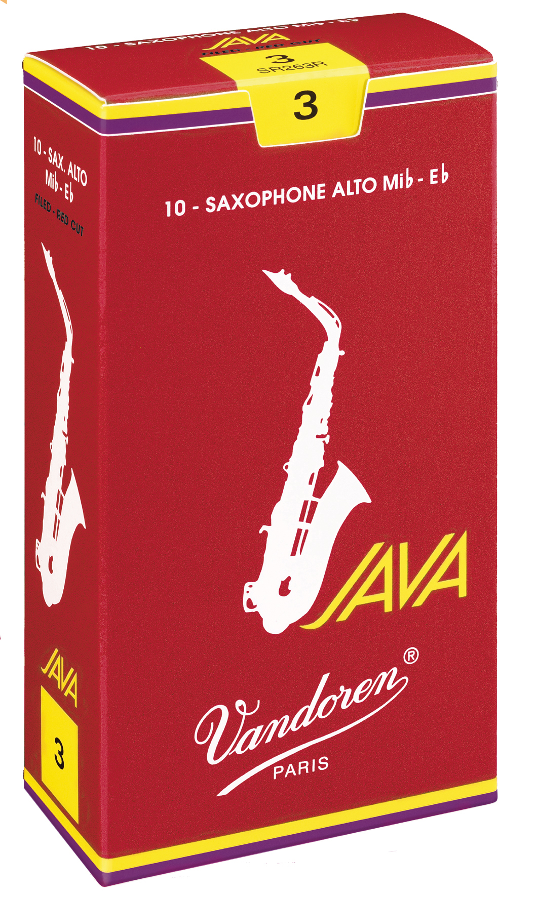 Java filed red Sopransax 2,5 10er Packung