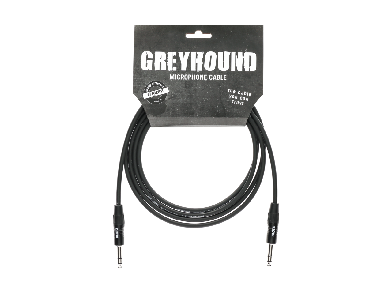 GRG1PP01.5 sym. Greyhound Patchkabel Klinke 3m