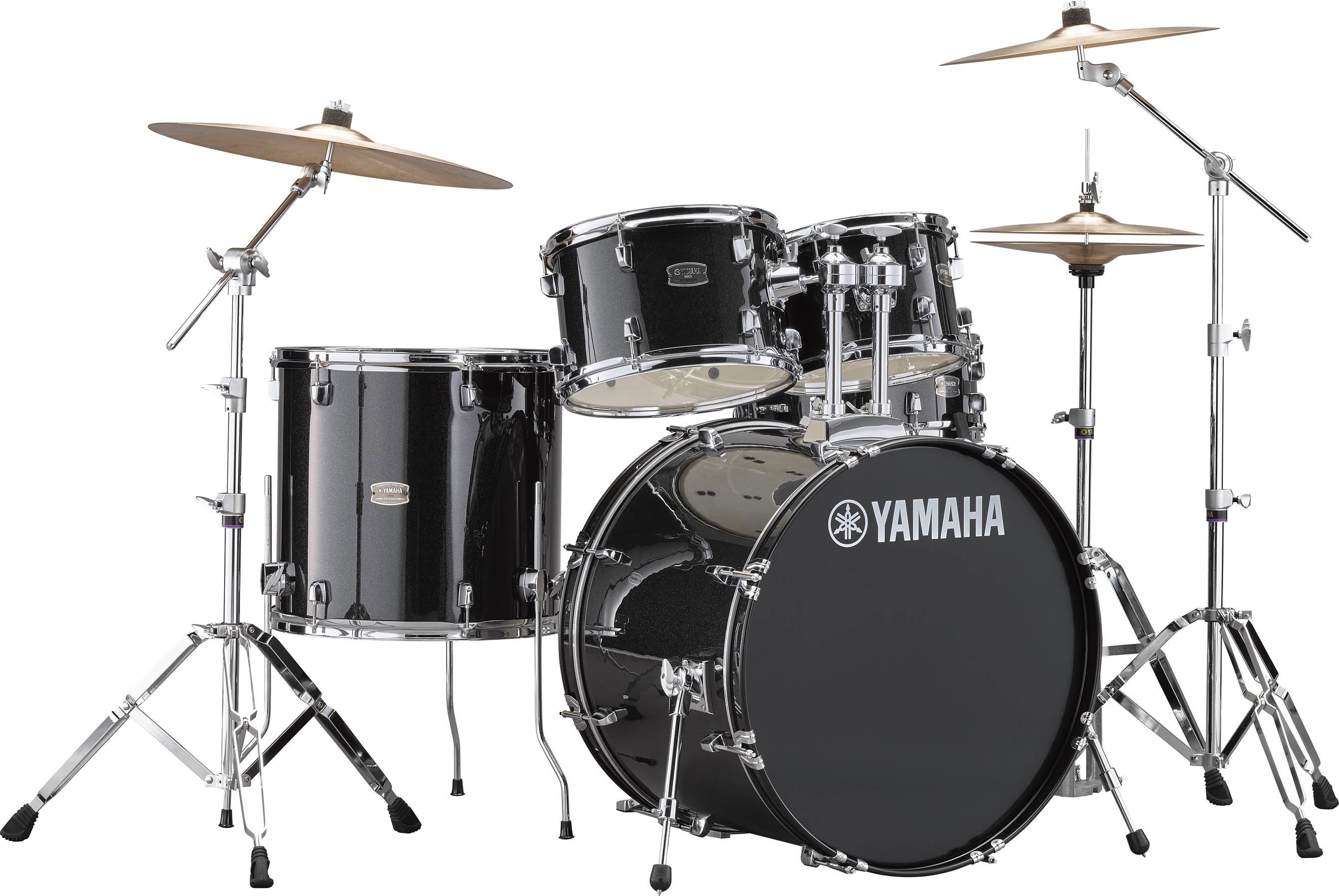 Rydeen Stage Drumset Black Glitter 22/10/12/16/SN incl.HW & Beckenset