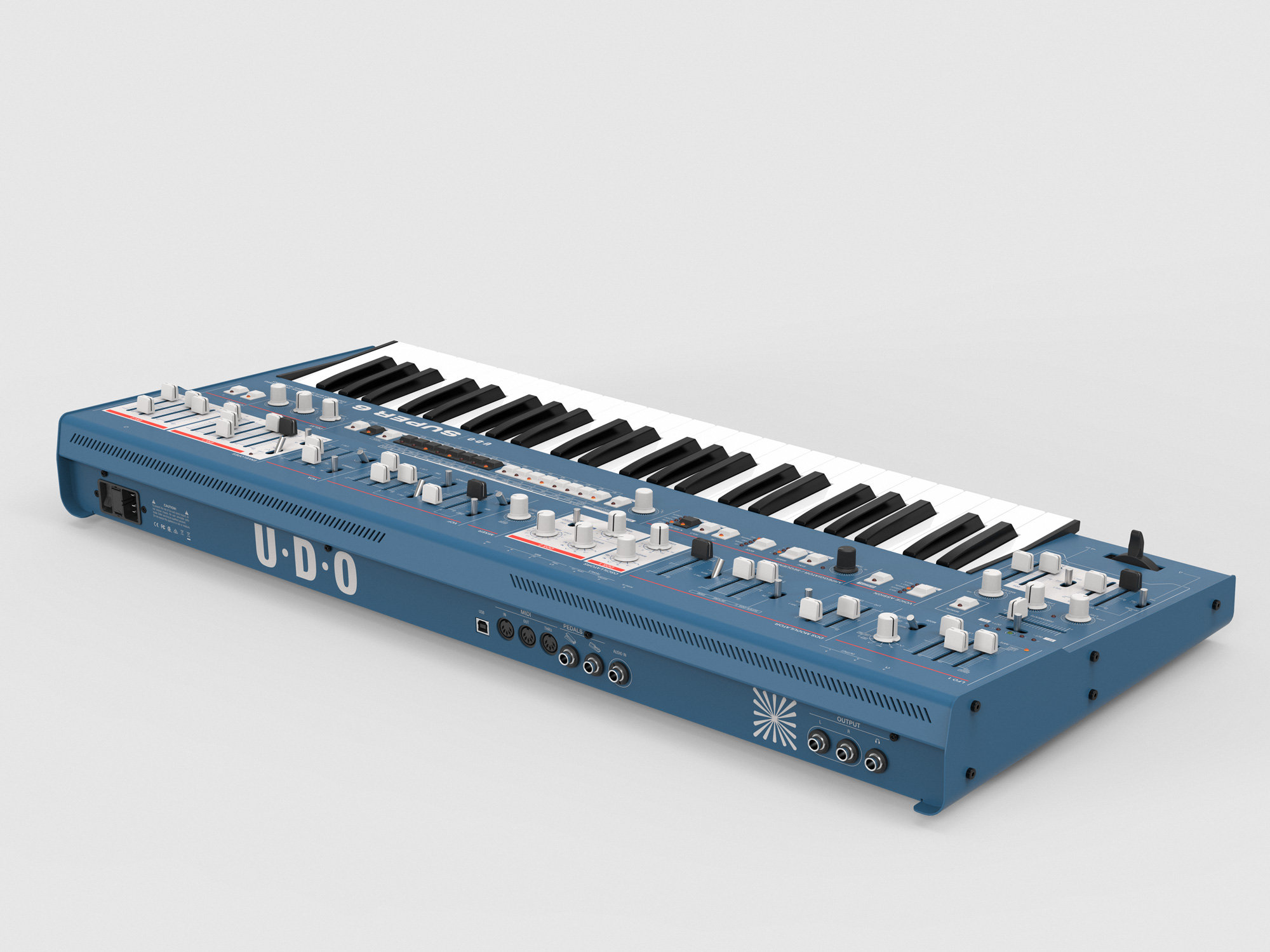 Super 6 Keyboard blue
