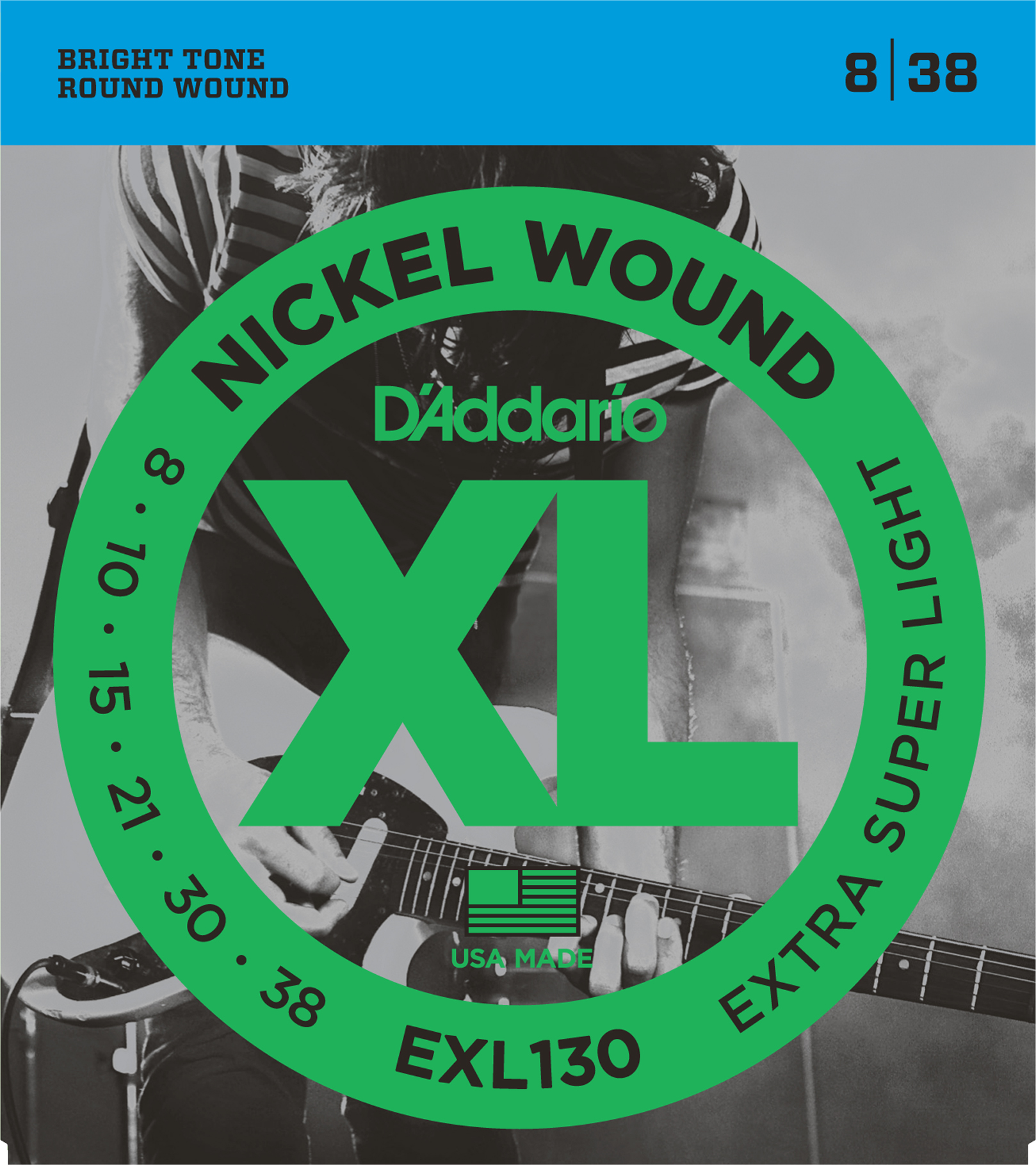 EXL130 Nickel  Wound extra super light 8-38