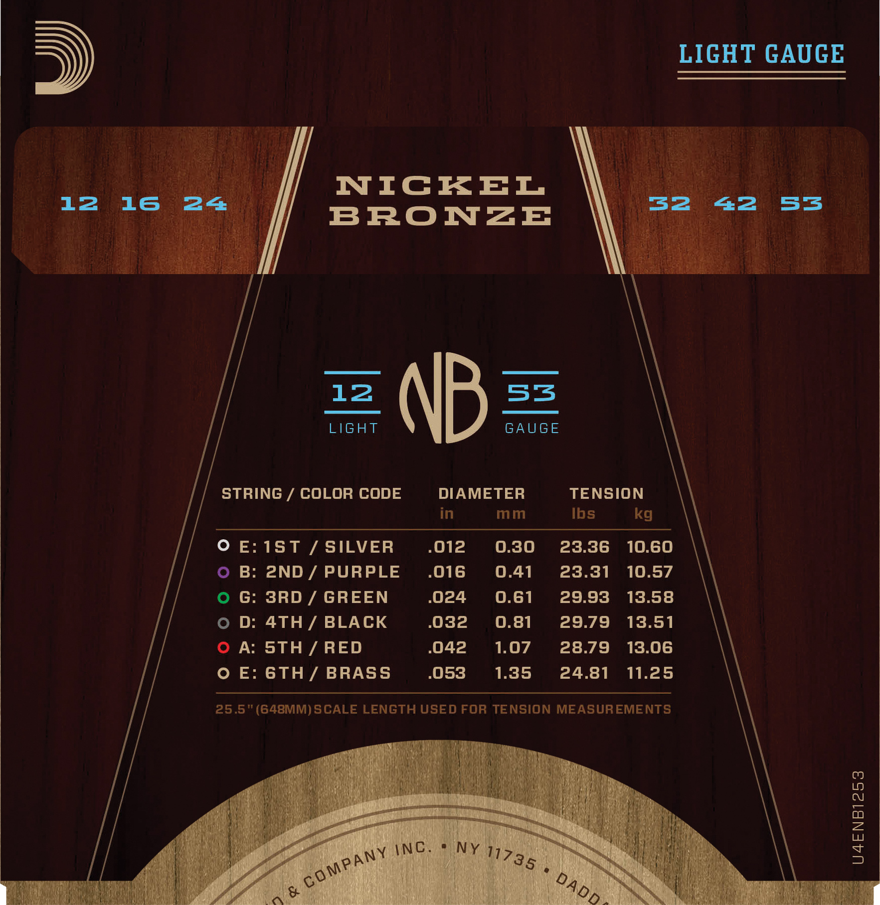 NB1253 Nickel Bronze Set 012-053
