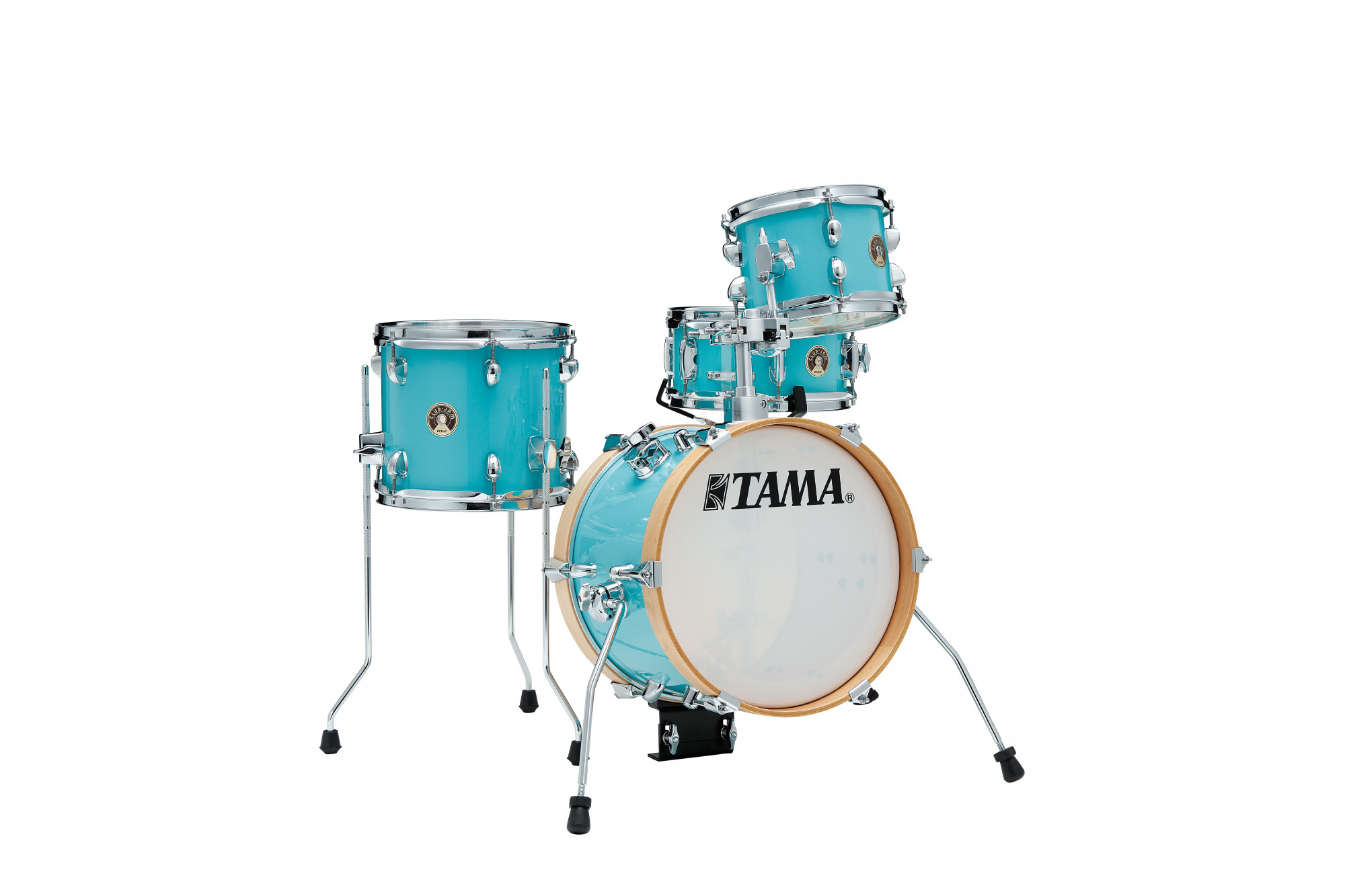 LJK44S-AQB Club-Jam Flyer Shell Kit 4 teilig - Aqua Blue/Chrom HW