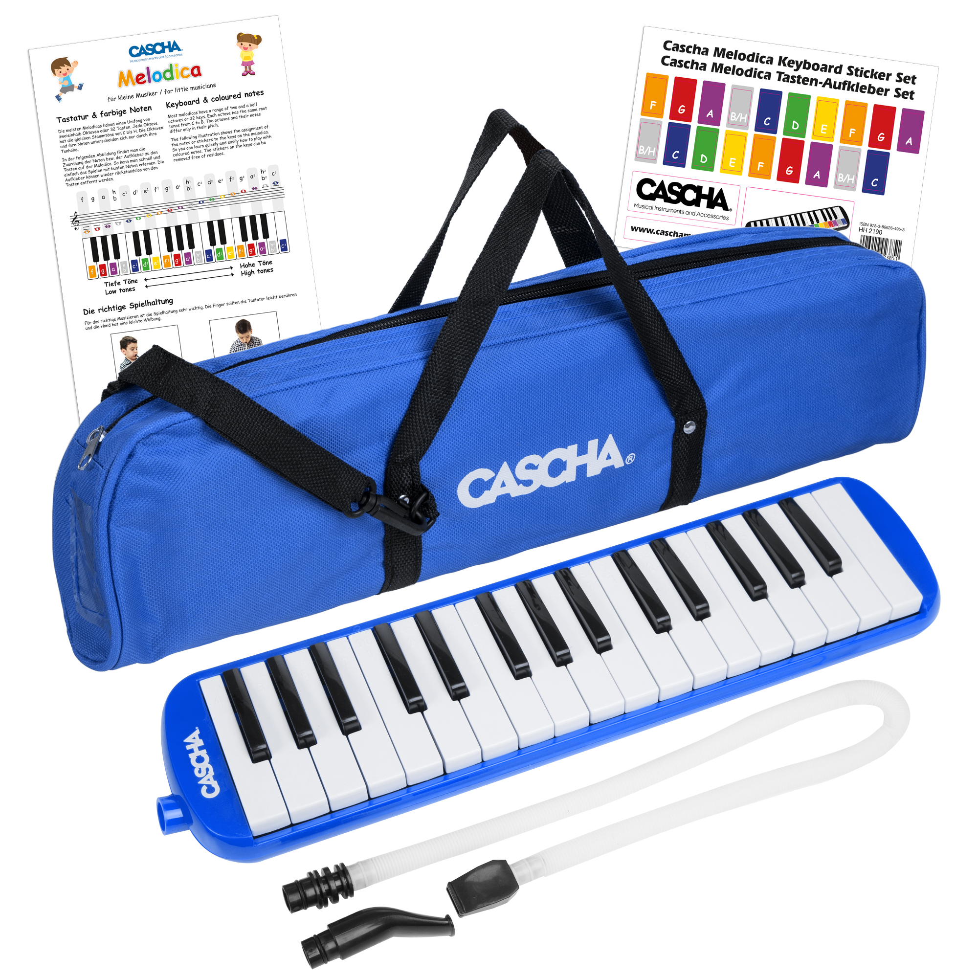 Melodica Set blau inkl. Schule, CD Melodica Set blau inkl. Schule, CD