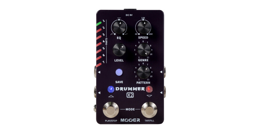Drummer X2 - Stereo Drum Machine Pedal