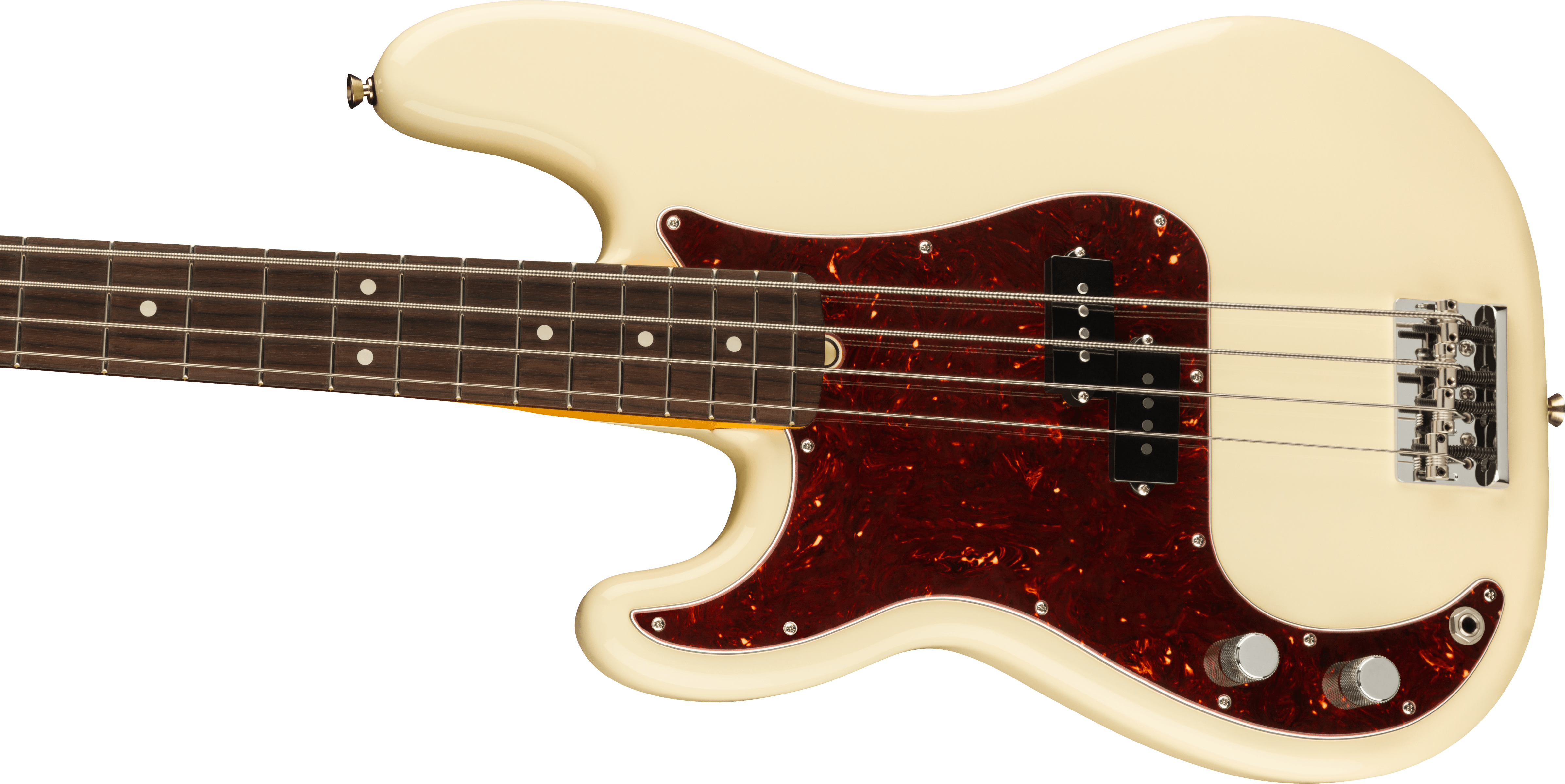 American Professional II Precision Bass Left-Hand Rosewood Fingerboard, Olympic White