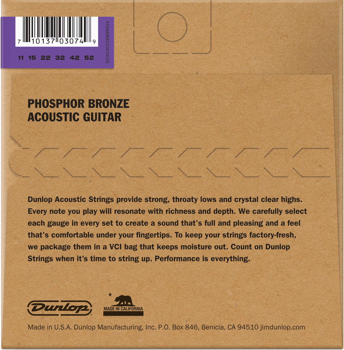 DAP1152 Phosphor Bronze Acoustic Guitar Strings M-Light 11-52
