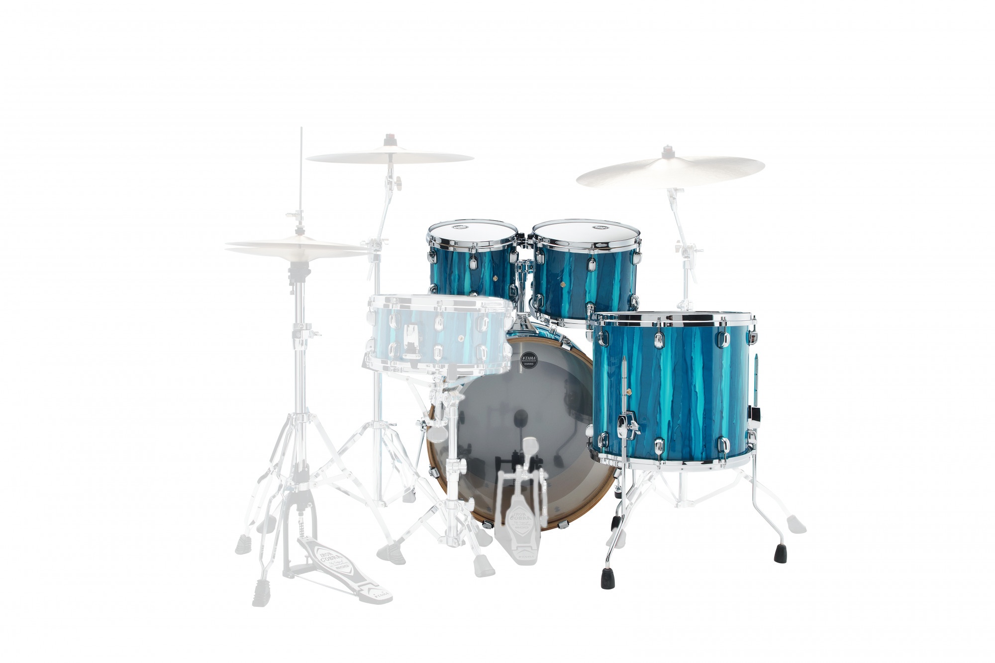 MBS42S-SKA Starclassic Performer Drum Kit 4 teilig - Sky Blue Aurora / Chrom HW